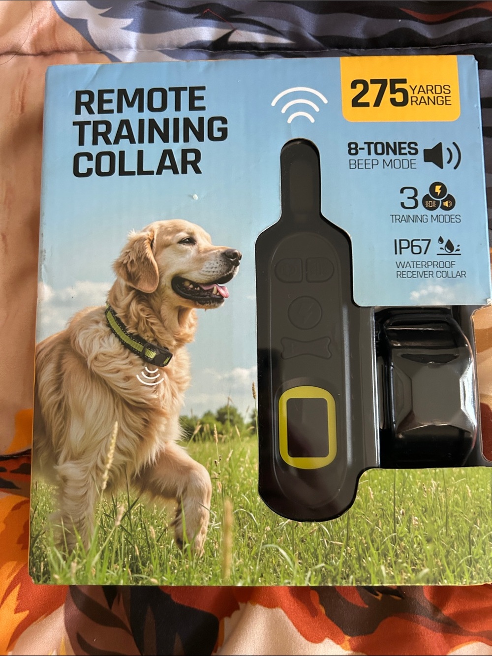 Others Follow Remote Training Collar - Black and Yellow Accents